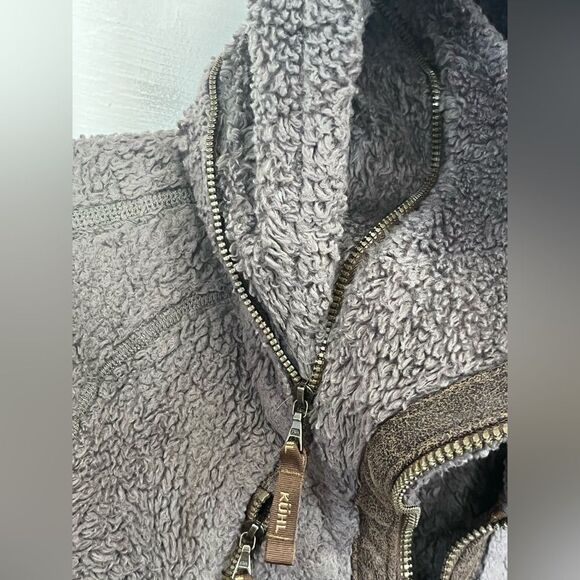 Kuhl | Green Warm Soft Fuzzy Fleece Flight Jacket S - Picture 12 of 13